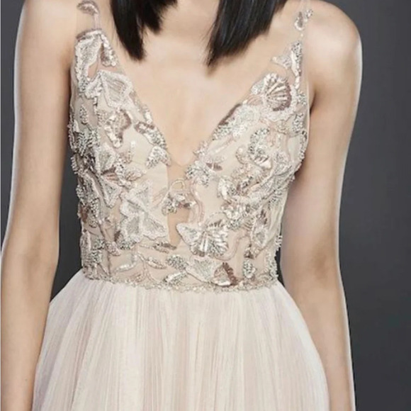 Lazaro Wedding Dress Style 3712 by JLM Couture Blush street size 2/4 - Picture 4 of 7